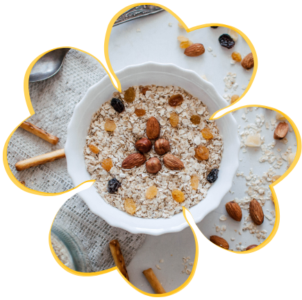 bowl of granola using aking extracts and flavorings