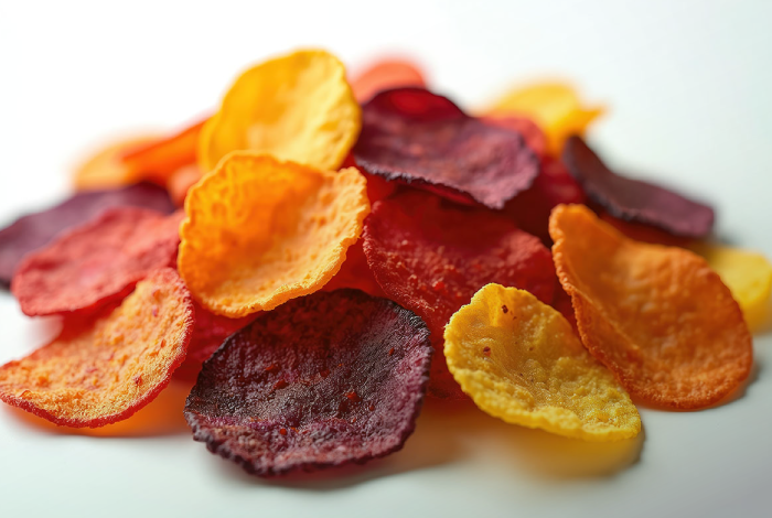 Imperfect yet appealing veggie chips offering snack cost savings